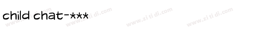 child chat字体转换